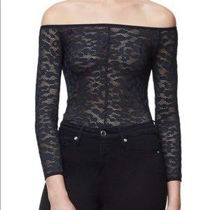 Good American leopard lace bodysuit